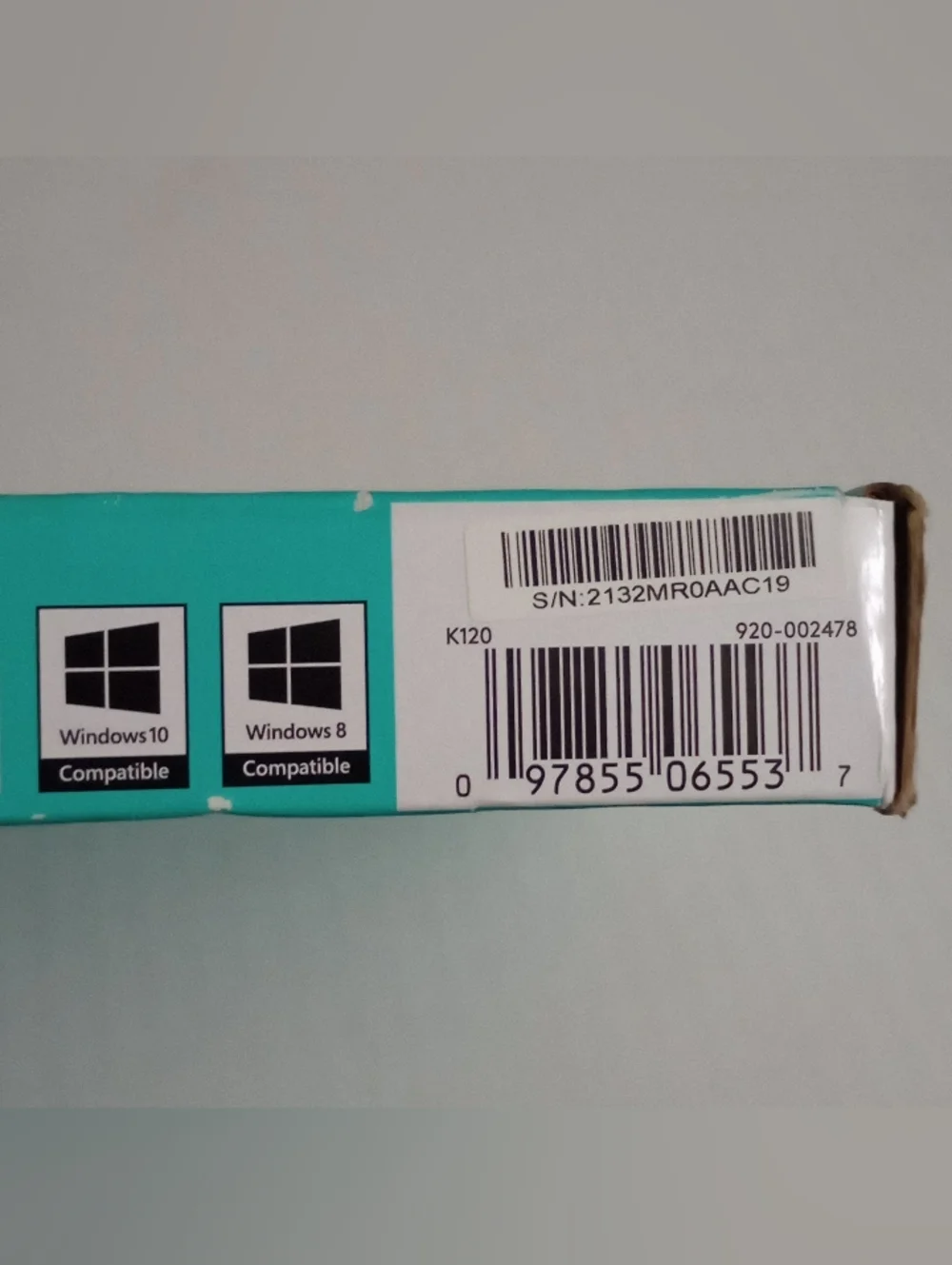 Logitech K120 Plug And Play Full Size Keyboard Corded USB Connection